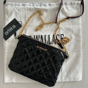 MZ Wallace Ruby small patent quilted crossbody bag
